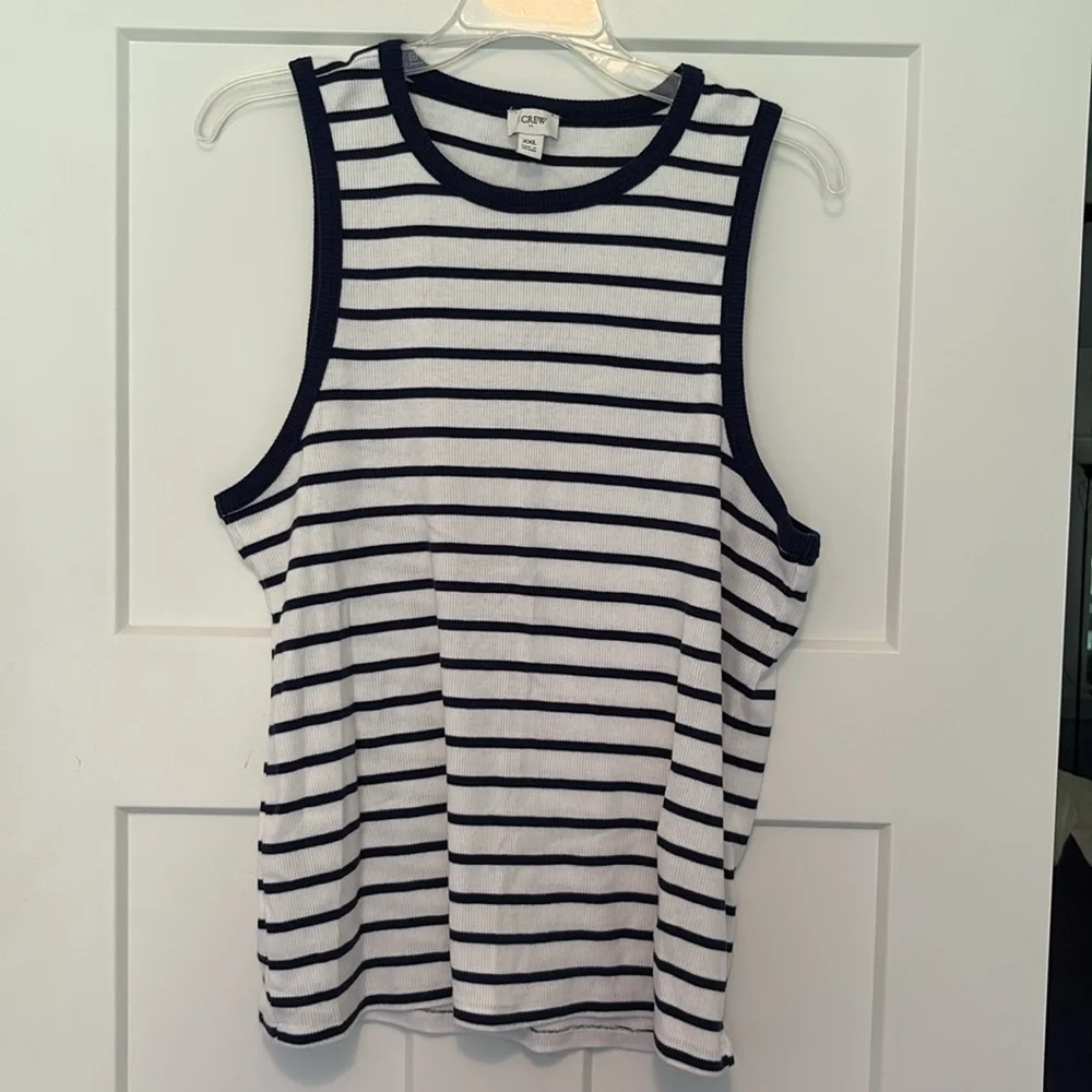 J Crew ribbed basic tank top